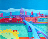 painting of Millennium Bridge