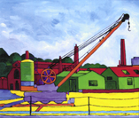'Steam Crane (Chatham Docks)' an old crane waiting to do something
