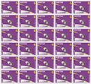 image of Vostok 6 stamp prints - purple